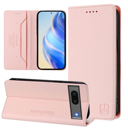 RC01 Dual-Folded Magnetic Suction RFID Leather Phone Case, For Google Pixel 7 Pro, For Google Pixel 7, For Google Pixel 6a, For Google Pixel 6 Pro, For Google Pixel 6, For Google Pixel 5a