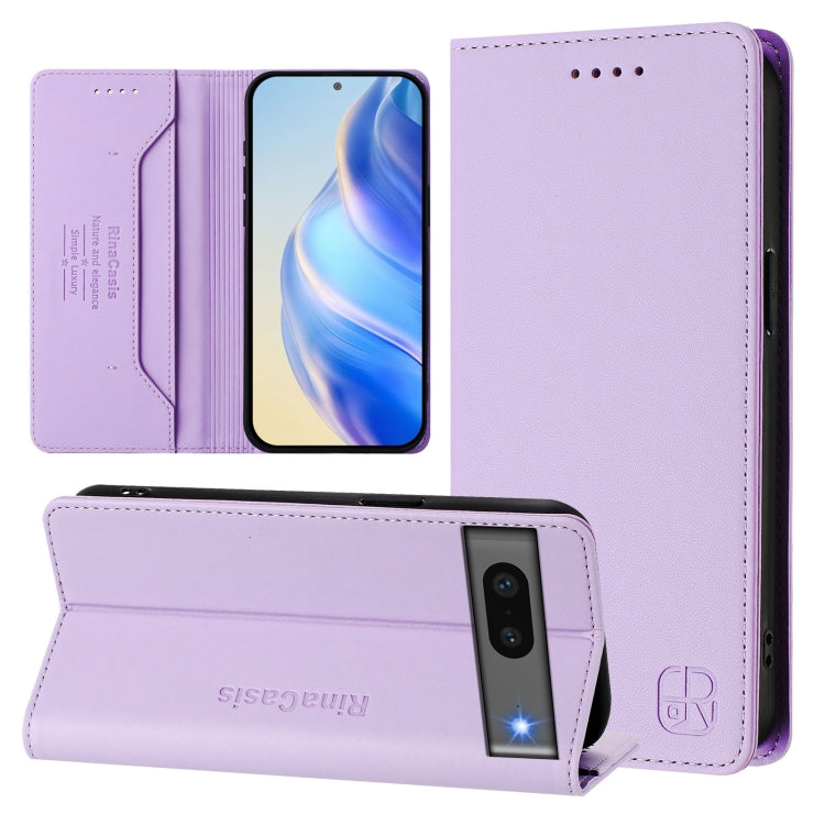 RC01 Dual-Folded Magnetic Suction RFID Leather Phone Case, For Google Pixel 7 Pro, For Google Pixel 7, For Google Pixel 6a, For Google Pixel 6 Pro, For Google Pixel 6, For Google Pixel 5a
