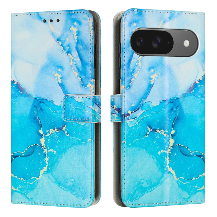 Painted Marble Pattern Leather Phone Case, For Google Pixel 11a, For Google Pixel 11 Pro XL, For Google Pixel 11 / 11 Pro, For Google Pixel 10a, For Google Pixel 9A, For Google Pixel 9 Pro XL, For Google Pixel 9, For Google Pixel 8A