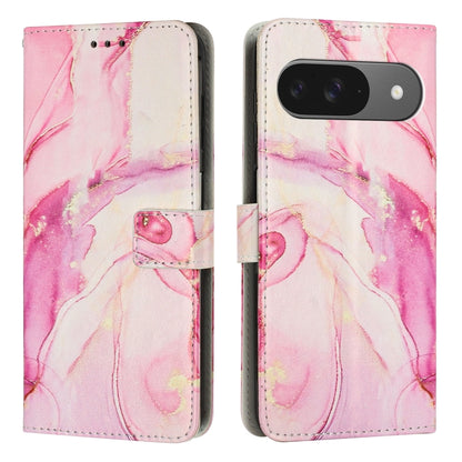 Painted Marble Pattern Leather Phone Case, For Google Pixel 11a, For Google Pixel 11 Pro XL, For Google Pixel 11 / 11 Pro, For Google Pixel 10a, For Google Pixel 9A, For Google Pixel 9 Pro XL, For Google Pixel 9, For Google Pixel 8A