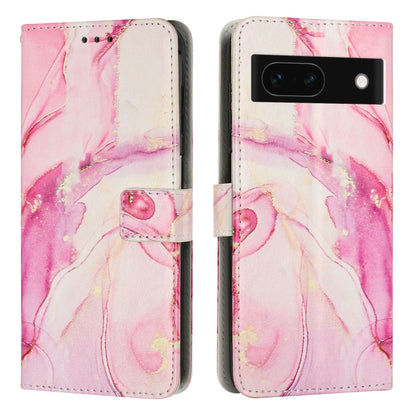 Painted Marble Pattern Leather Phone Case, For Google Pixel 11a, For Google Pixel 11 Pro XL, For Google Pixel 11 / 11 Pro, For Google Pixel 10a, For Google Pixel 9A, For Google Pixel 9 Pro XL, For Google Pixel 9, For Google Pixel 8A