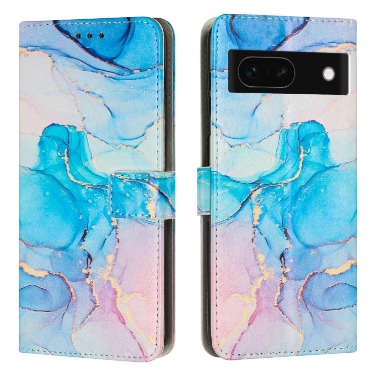 Painted Marble Pattern Leather Phone Case, For Google Pixel 11a, For Google Pixel 11 Pro XL, For Google Pixel 11 / 11 Pro, For Google Pixel 10a, For Google Pixel 9A, For Google Pixel 9 Pro XL, For Google Pixel 9, For Google Pixel 8A