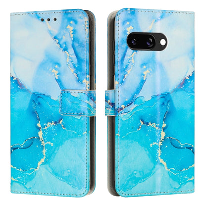 Painted Marble Pattern Leather Phone Case, For Google Pixel 11a, For Google Pixel 11 Pro XL, For Google Pixel 11 / 11 Pro, For Google Pixel 10a, For Google Pixel 9A, For Google Pixel 9 Pro XL, For Google Pixel 9, For Google Pixel 8A