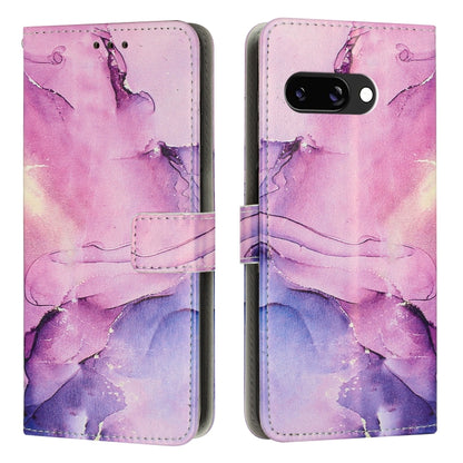Painted Marble Pattern Leather Phone Case, For Google Pixel 11a, For Google Pixel 11 Pro XL, For Google Pixel 11 / 11 Pro, For Google Pixel 10a, For Google Pixel 9A, For Google Pixel 9 Pro XL, For Google Pixel 9, For Google Pixel 8A