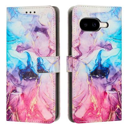 Painted Marble Pattern Leather Phone Case, For Google Pixel 11a, For Google Pixel 11 Pro XL, For Google Pixel 11 / 11 Pro, For Google Pixel 10a, For Google Pixel 9A, For Google Pixel 9 Pro XL, For Google Pixel 9, For Google Pixel 8A
