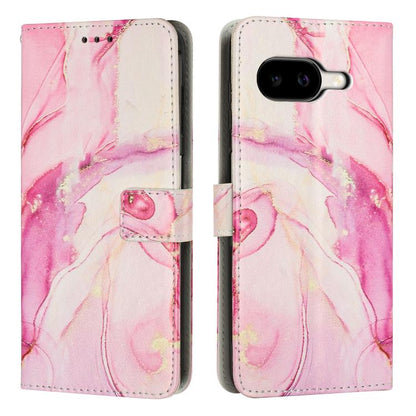 Painted Marble Pattern Leather Phone Case, For Google Pixel 11a, For Google Pixel 11 Pro XL, For Google Pixel 11 / 11 Pro, For Google Pixel 10a, For Google Pixel 9A, For Google Pixel 9 Pro XL, For Google Pixel 9, For Google Pixel 8A