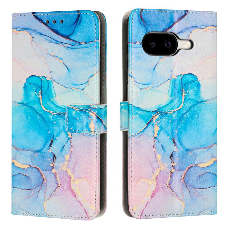 Painted Marble Pattern Leather Phone Case, For Google Pixel 11a, For Google Pixel 11 Pro XL, For Google Pixel 11 / 11 Pro, For Google Pixel 10a, For Google Pixel 9A, For Google Pixel 9 Pro XL, For Google Pixel 9, For Google Pixel 8A