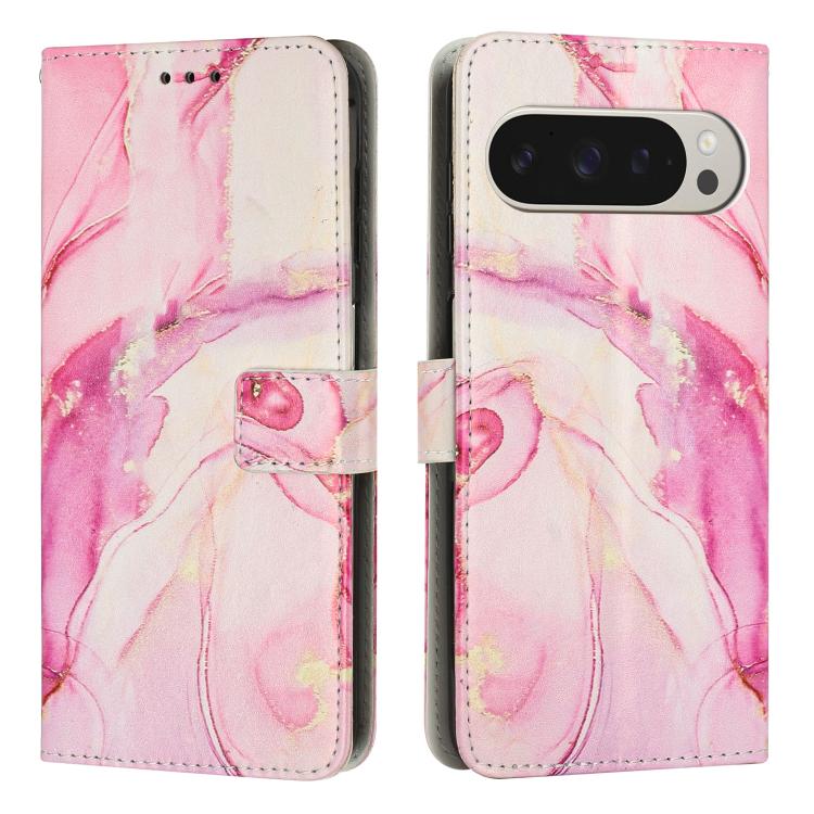 Painted Marble Pattern Leather Phone Case, For Google Pixel 11a, For Google Pixel 11 Pro XL, For Google Pixel 11 / 11 Pro, For Google Pixel 10a, For Google Pixel 9A, For Google Pixel 9 Pro XL, For Google Pixel 9, For Google Pixel 8A