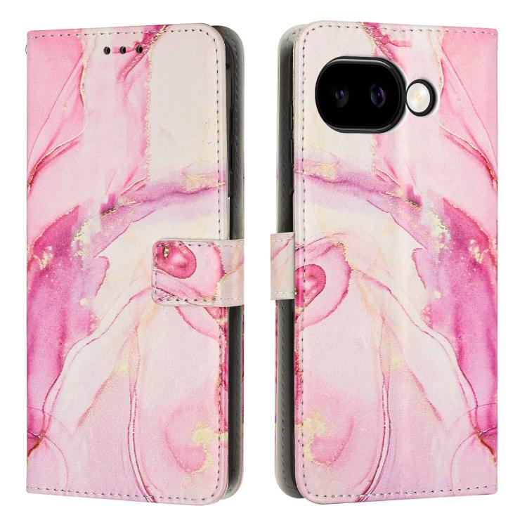 Painted Marble Pattern Leather Phone Case, For Google Pixel 11a, For Google Pixel 11 Pro XL, For Google Pixel 11 / 11 Pro, For Google Pixel 10a, For Google Pixel 9A, For Google Pixel 9 Pro XL, For Google Pixel 9, For Google Pixel 8A