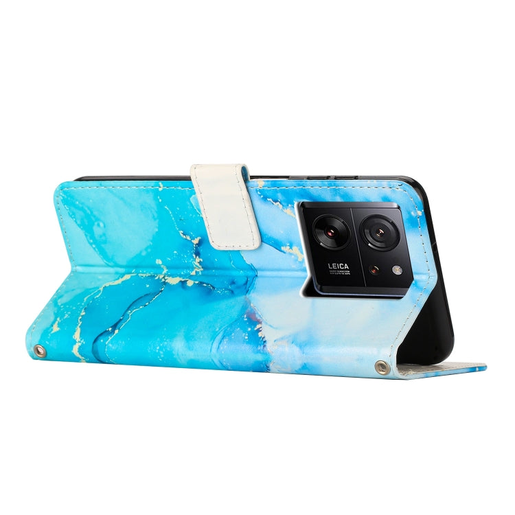Painted Marble Pattern Leather Phone Case, For Xiaomi 13T / 13T Pro