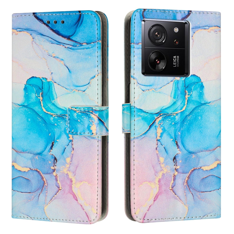 Painted Marble Pattern Leather Phone Case, For Xiaomi 13T / 13T Pro