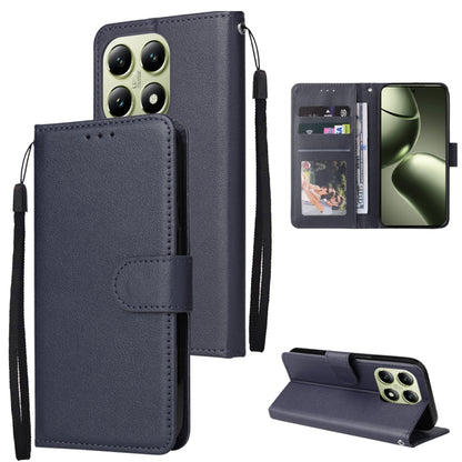 3-Card Slots Multifunctional Leather Phone Case, For Xiaomi 17T Pro 5G, For Xiaomi 17T 5G, For Xiaomi 15T Pro, For Xiaomi 15T, For Xiaomi Poco C75 4G, For Xiaomi 14T Pro