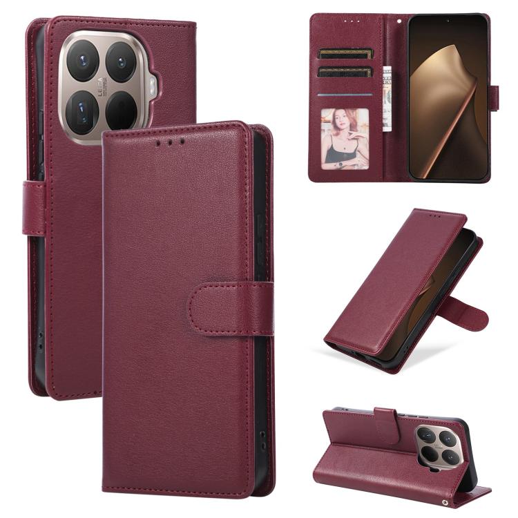 3-Card Slots Multifunctional Leather Phone Case, For Xiaomi 17T Pro 5G, For Xiaomi 17T 5G, For Xiaomi 15T Pro, For Xiaomi 15T, For Xiaomi Poco C75 4G, For Xiaomi 14T Pro