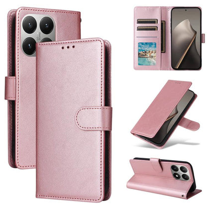 3-Card Slots Multifunctional Leather Phone Case, For Xiaomi 17T Pro 5G, For Xiaomi 17T 5G, For Xiaomi 15T Pro, For Xiaomi 15T, For Xiaomi Poco C75 4G, For Xiaomi 14T Pro
