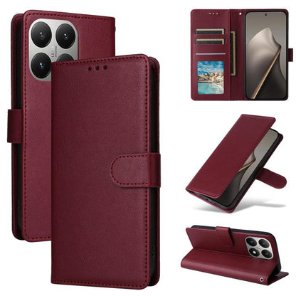 3-Card Slots Multifunctional Leather Phone Case, For Xiaomi 17T Pro 5G, For Xiaomi 17T 5G, For Xiaomi 15T Pro, For Xiaomi 15T, For Xiaomi Poco C75 4G, For Xiaomi 14T Pro