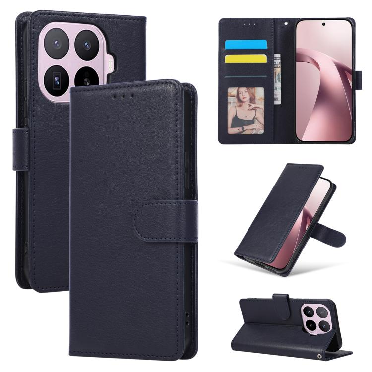 3-Card Slots Multifunctional Leather Phone Case, For Xiaomi 17T Pro 5G, For Xiaomi 17T 5G, For Xiaomi 15T Pro, For Xiaomi 15T, For Xiaomi Poco C75 4G, For Xiaomi 14T Pro