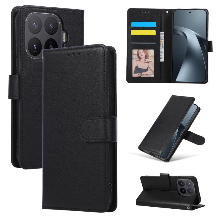 3-Card Slots Multifunctional Leather Phone Case, For Xiaomi 17T Pro 5G, For Xiaomi 17T 5G, For Xiaomi 15T Pro, For Xiaomi 15T, For Xiaomi Poco C75 4G, For Xiaomi 14T Pro