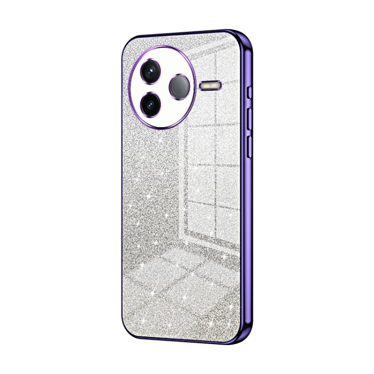 Gradient Glitter Powder Electroplated Phone Case, For Redmi K80 Pro, For Redmi K80, For Redmi Note 14 4G 163.25mm