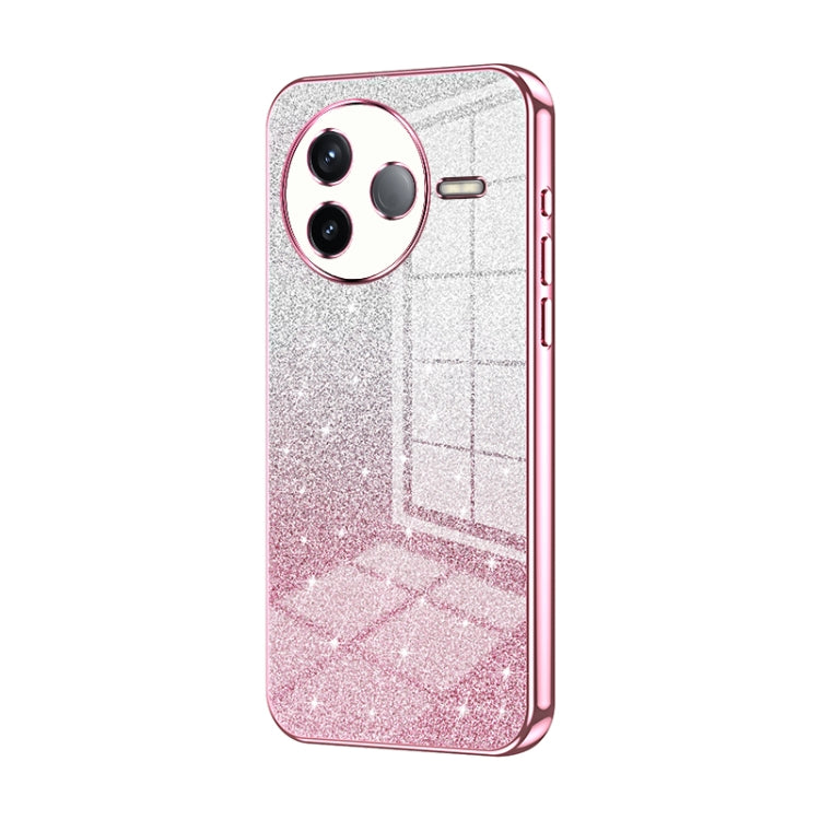 Gradient Glitter Powder Electroplated Phone Case, For Redmi K80 Pro, For Redmi K80, For Redmi Note 14 4G 163.25mm