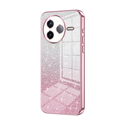 Gradient Glitter Powder Electroplated Phone Case, For Redmi K80 Pro, For Redmi K80, For Redmi Note 14 4G 163.25mm