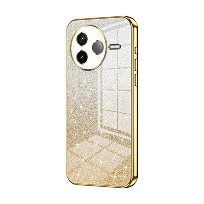 Gradient Glitter Powder Electroplated Phone Case, For Redmi K80 Pro, For Redmi K80, For Redmi Note 14 4G 163.25mm