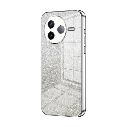 Gradient Glitter Powder Electroplated Phone Case, For Redmi K80 Pro, For Redmi K80, For Redmi Note 14 4G 163.25mm