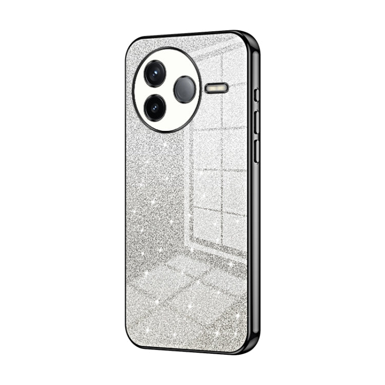 Gradient Glitter Powder Electroplated Phone Case, For Redmi K80 Pro, For Redmi K80, For Redmi Note 14 4G 163.25mm