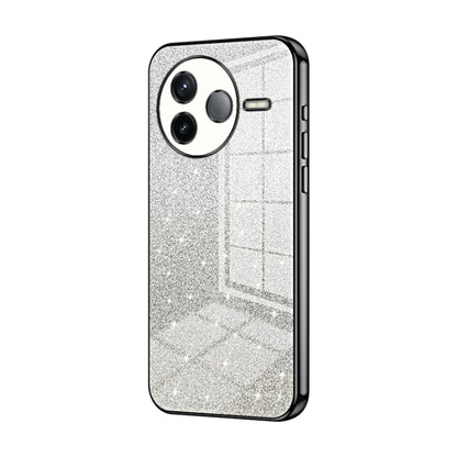Gradient Glitter Powder Electroplated Phone Case, For Redmi K80 Pro, For Redmi K80, For Redmi Note 14 4G 163.25mm