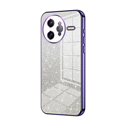 Gradient Glitter Powder Electroplated Phone Case, For Redmi K80 Pro, For Redmi K80, For Redmi Note 14 4G 163.25mm