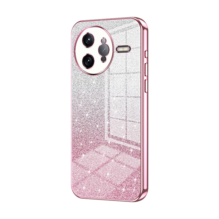 Gradient Glitter Powder Electroplated Phone Case, For Redmi K80 Pro, For Redmi K80, For Redmi Note 14 4G 163.25mm