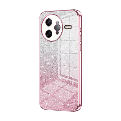 Gradient Glitter Powder Electroplated Phone Case, For Redmi K80 Pro, For Redmi K80, For Redmi Note 14 4G 163.25mm