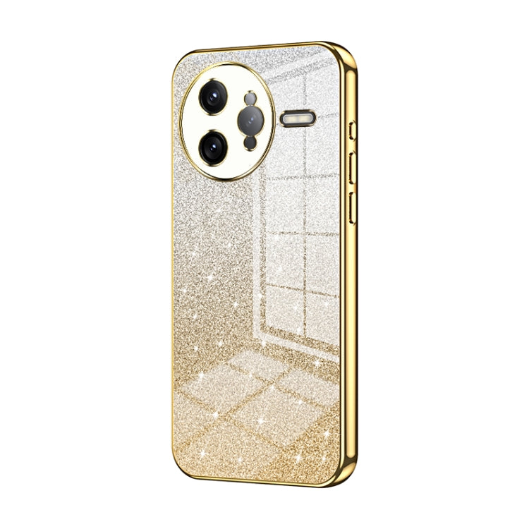 Gradient Glitter Powder Electroplated Phone Case, For Redmi K80 Pro, For Redmi K80, For Redmi Note 14 4G 163.25mm