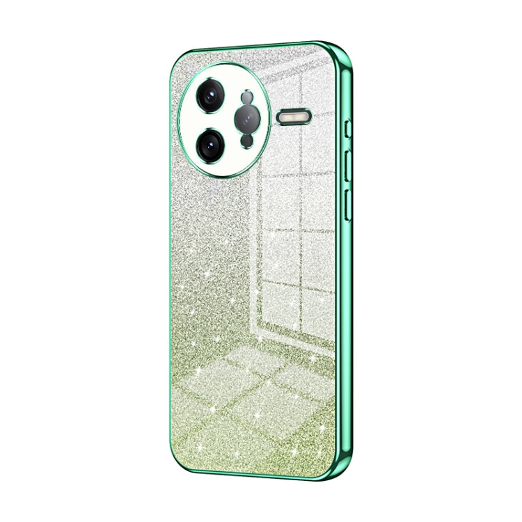 Gradient Glitter Powder Electroplated Phone Case, For Redmi K80 Pro, For Redmi K80, For Redmi Note 14 4G 163.25mm