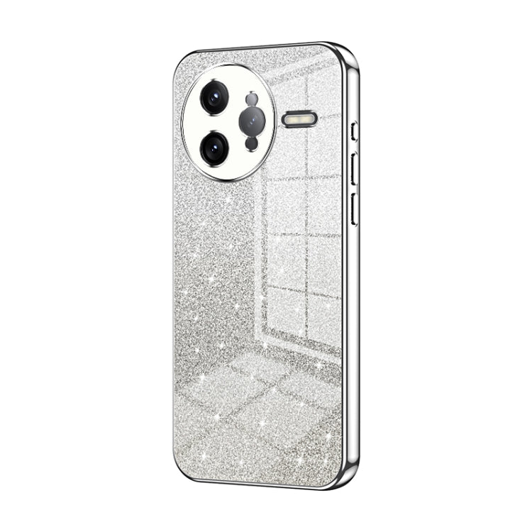 Gradient Glitter Powder Electroplated Phone Case, For Redmi K80 Pro, For Redmi K80, For Redmi Note 14 4G 163.25mm