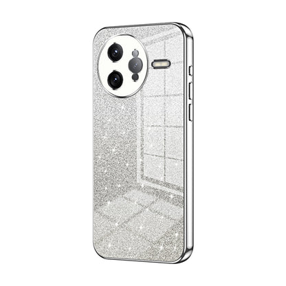 Gradient Glitter Powder Electroplated Phone Case, For Redmi K80 Pro, For Redmi K80, For Redmi Note 14 4G 163.25mm