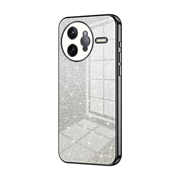 Gradient Glitter Powder Electroplated Phone Case, For Redmi K80 Pro, For Redmi K80, For Redmi Note 14 4G 163.25mm