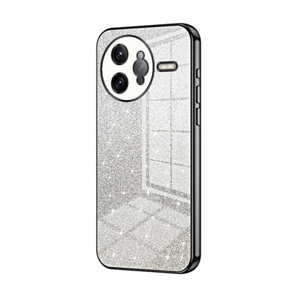 Gradient Glitter Powder Electroplated Phone Case, For Redmi K80 Pro, For Redmi K80, For Redmi Note 14 4G 163.25mm