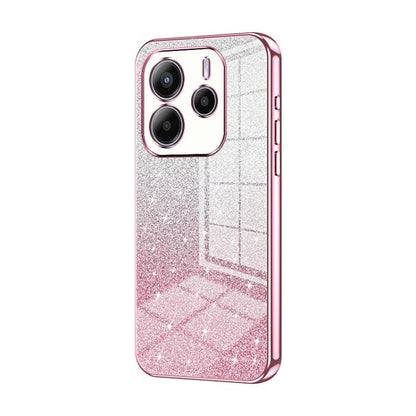 Gradient Glitter Powder Electroplated Phone Case, For Redmi K80 Pro, For Redmi K80, For Redmi Note 14 4G 163.25mm