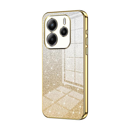 Gradient Glitter Powder Electroplated Phone Case, For Redmi K80 Pro, For Redmi K80, For Redmi Note 14 4G 163.25mm