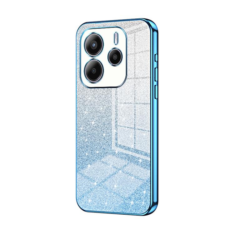 Gradient Glitter Powder Electroplated Phone Case, For Redmi K80 Pro, For Redmi K80, For Redmi Note 14 4G 163.25mm