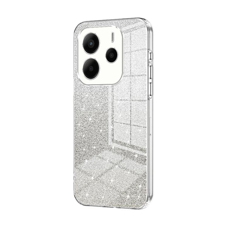 Gradient Glitter Powder Electroplated Phone Case, For Redmi K80 Pro, For Redmi K80, For Redmi Note 14 4G 163.25mm