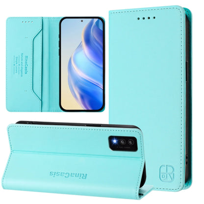 RC01 Dual-Folded Magnetic Suction RFID Leather Phone Case, For TCL Stylus 5G, For TCL 303, For TCL 30T / T603DL, For TCL 30Z / T602DL, For TCL 30 4G / 30 5G / 30+, For TCL 30 SE, For TCL 30 XE 5G, For TCL 20 R 5G