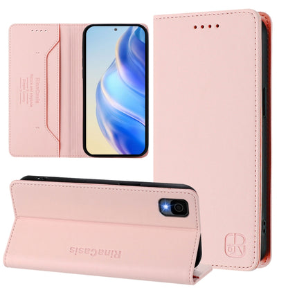 RC01 Dual-Folded Magnetic Suction RFID Leather Phone Case, For TCL Stylus 5G, For TCL 303, For TCL 30T / T603DL, For TCL 30Z / T602DL, For TCL 30 4G / 30 5G / 30+, For TCL 30 SE, For TCL 30 XE 5G, For TCL 20 R 5G