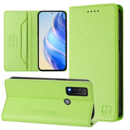 RC01 Dual-Folded Magnetic Suction RFID Leather Phone Case, For TCL Stylus 5G, For TCL 303, For TCL 30T / T603DL, For TCL 30Z / T602DL, For TCL 30 4G / 30 5G / 30+, For TCL 30 SE, For TCL 30 XE 5G, For TCL 20 R 5G