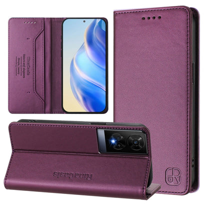 RC01 Dual-Folded Magnetic Suction RFID Leather Phone Case, For TCL K70 Power 4G / K70 4G, For TCL NxtPaper 70 Pro 5G, For TCL K33 5G / K32 5G, For TCL 60 NxtPaper, For TCL 605 / 60 SE, For TCL 50 5G / XE Nxtpaper 5G / XE 5G, For TCL 50 Pro NxtPaper    ...