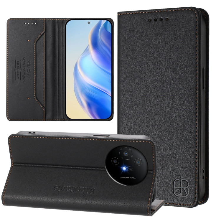 RC01 Dual-Folded Magnetic Suction RFID Leather Phone Case, For TCL K70 Power 4G / K70 4G, For TCL NxtPaper 70 Pro 5G, For TCL K33 5G / K32 5G, For TCL 60 NxtPaper, For TCL 605 / 60 SE, For TCL 50 5G / XE Nxtpaper 5G / XE 5G, For TCL 50 Pro NxtPaper    ...
