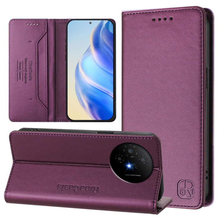 RC01 Dual-Folded Magnetic Suction RFID Leather Phone Case, For TCL K70 Power 4G / K70 4G, For TCL NxtPaper 70 Pro 5G, For TCL K33 5G / K32 5G, For TCL 60 NxtPaper, For TCL 605 / 60 SE, For TCL 50 5G / XE Nxtpaper 5G / XE 5G, For TCL 50 Pro NxtPaper    ...