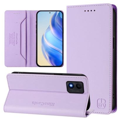 RC01 Dual-Folded Magnetic Suction RFID Leather Phone Case, For TCL Stylus 5G, For TCL 303, For TCL 30T / T603DL, For TCL 30Z / T602DL, For TCL 30 4G / 30 5G / 30+, For TCL 30 SE, For TCL 30 XE 5G, For TCL 20 R 5G
