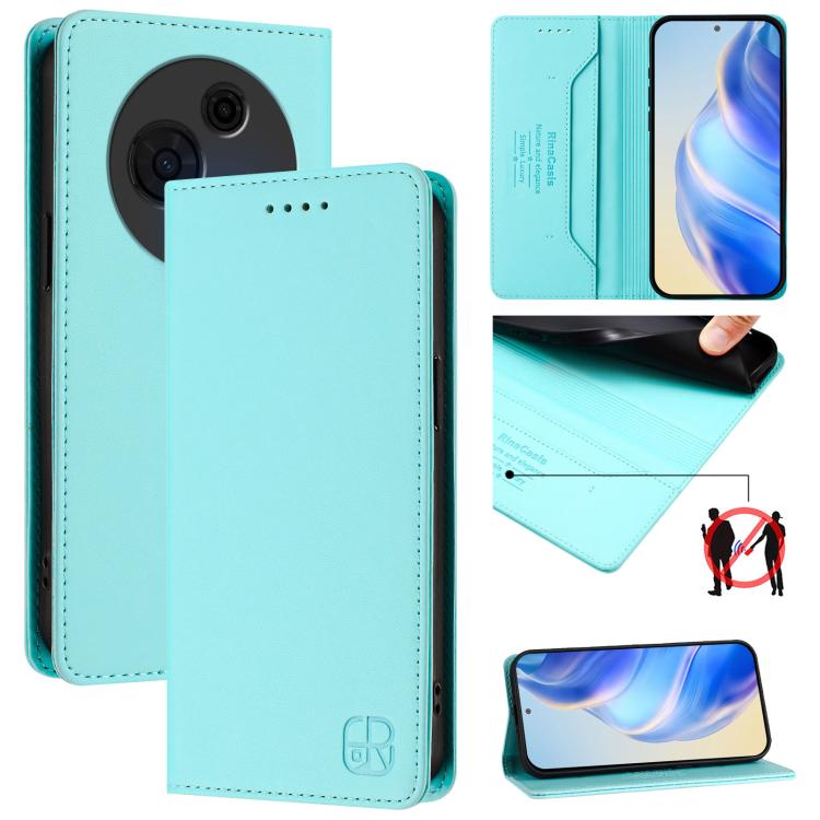 RC01 Dual-Folded Magnetic Suction RFID Leather Phone Case, For TCL K70 Power 4G / K70 4G, For TCL NxtPaper 70 Pro 5G, For TCL K33 5G / K32 5G, For TCL 60 NxtPaper, For TCL 605 / 60 SE, For TCL 50 5G / XE Nxtpaper 5G / XE 5G, For TCL 50 Pro NxtPaper    ...