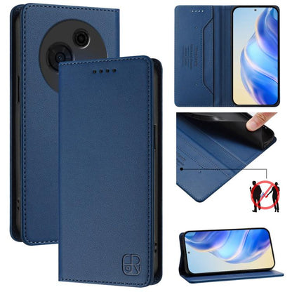 RC01 Dual-Folded Magnetic Suction RFID Leather Phone Case, For TCL K70 Power 4G / K70 4G, For TCL NxtPaper 70 Pro 5G, For TCL K33 5G / K32 5G, For TCL 60 NxtPaper, For TCL 605 / 60 SE, For TCL 50 5G / XE Nxtpaper 5G / XE 5G, For TCL 50 Pro NxtPaper    ...